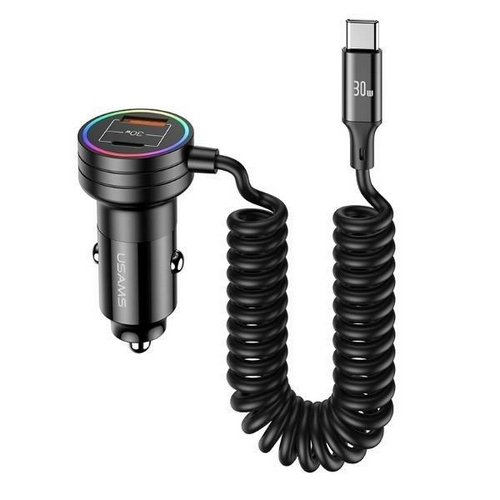 유삼스 60W 스프링 케이블 고속 충전기 US-CC167_이미지