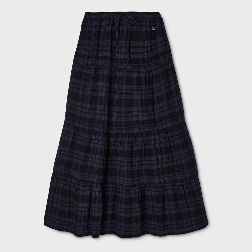 이랜드 후아유 여성 체크롱스커트 Check Long Tiered Skirt WHWHG3822F