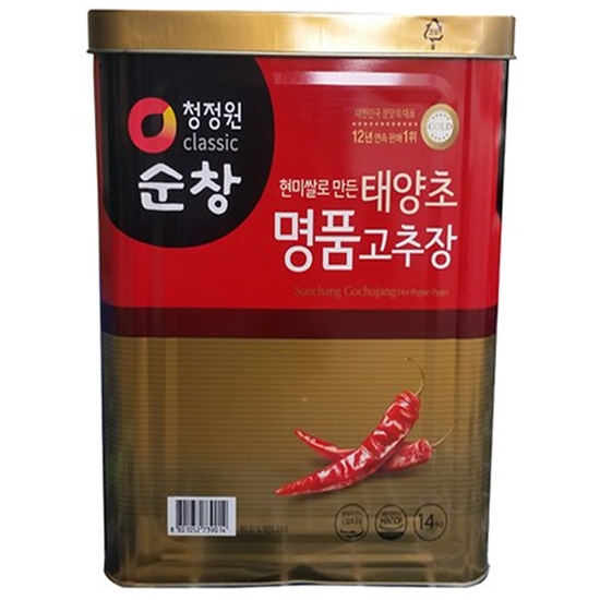대상 순창 태양초 현미쌀로 만든 명품 고추장 14kg (1개)_이미지