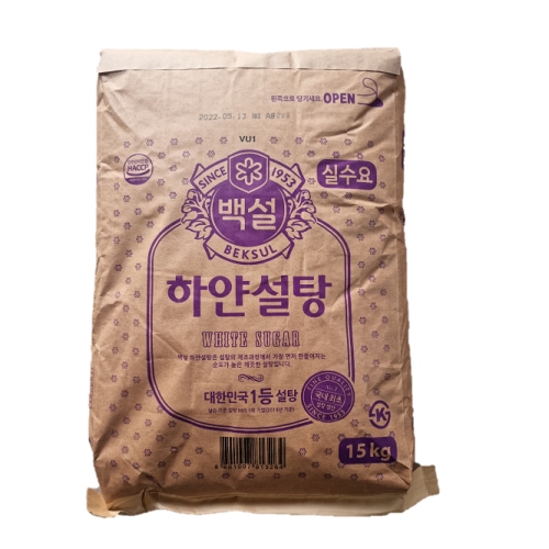 CJ 하얀설탕 식자재용 15kg (1개)_이미지