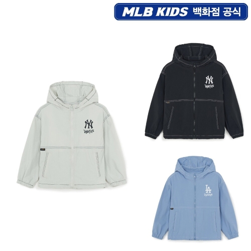 MLB키즈 스트릿 코듀라 립스탑 스티치 바람막이 (7AWJB0261)_이미지