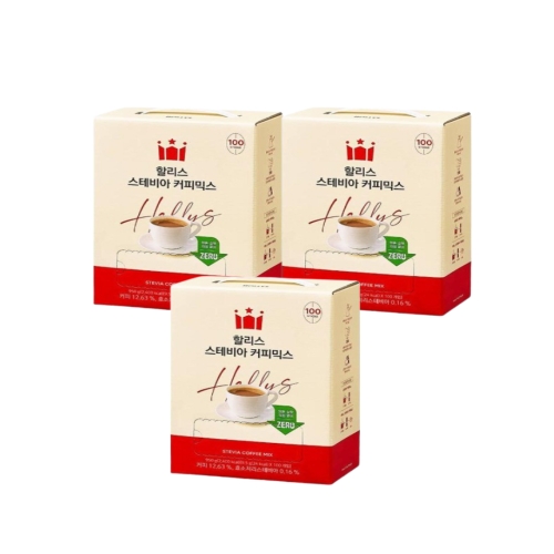 할리스 스테비아 커피믹스 100개입 (3개)_이미지