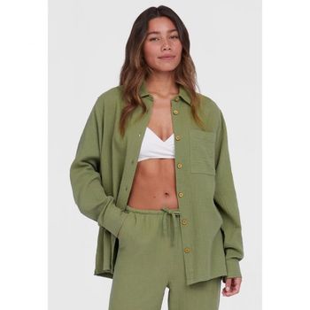 ���� BRENDA LONGSLEEVE Button-down blouse avery fern 7503007