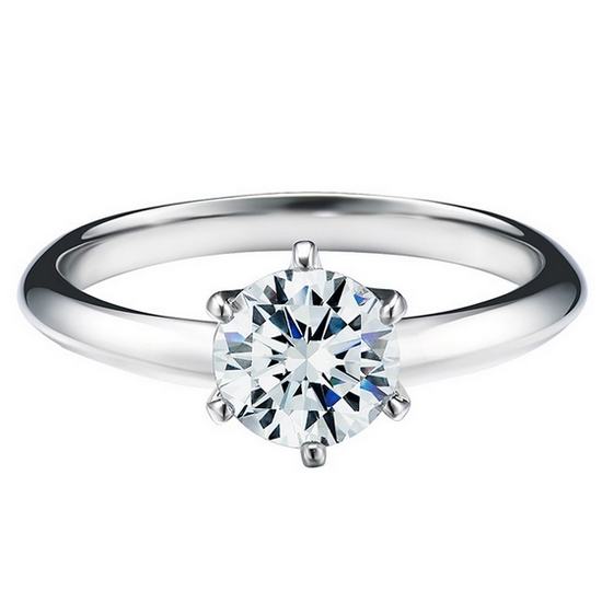 한국금다이아몬드 1캐럿 랩 다이아몬드 반지 6프롱 IGI D VS1 18K