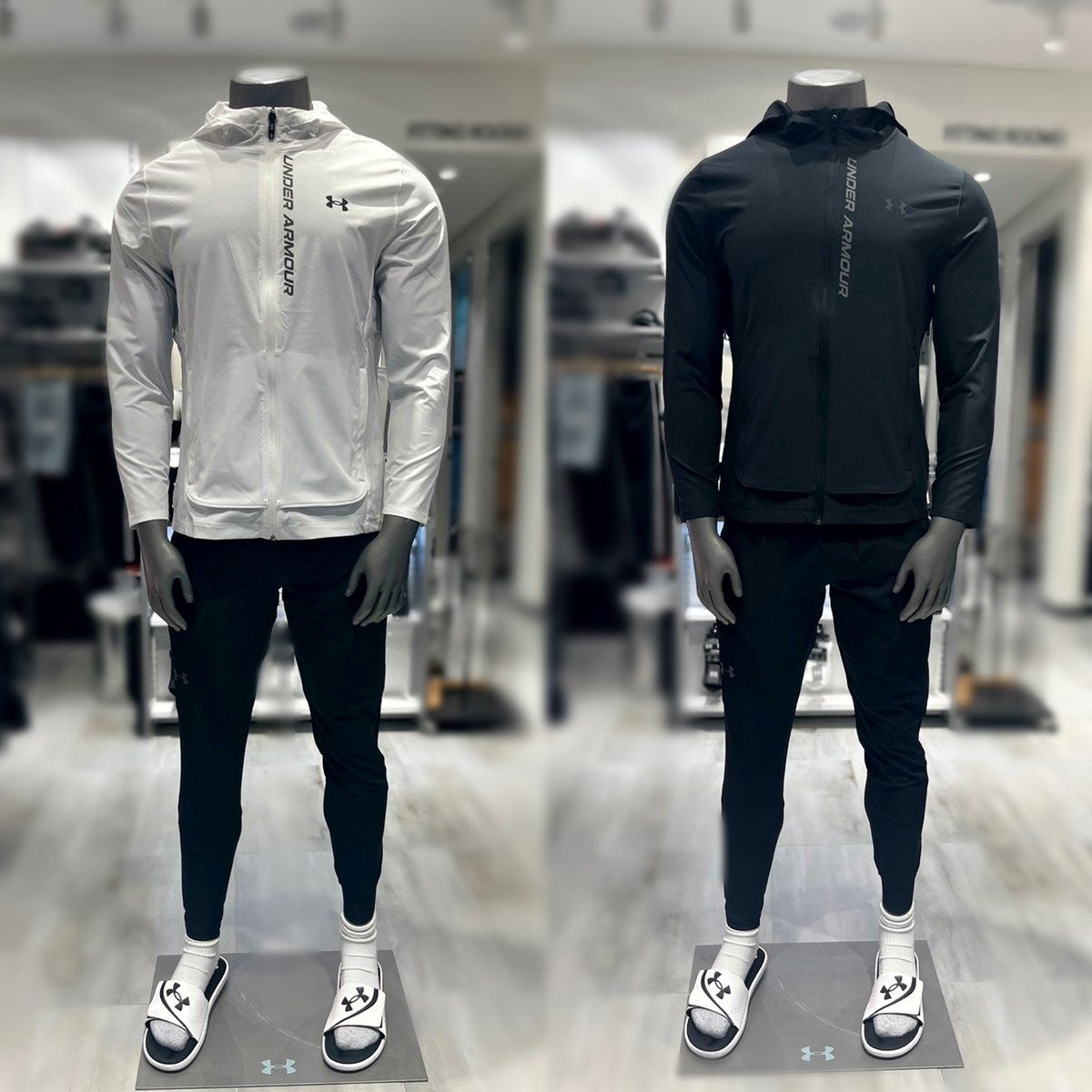 Under Armour 1376794 1352027 트레이닝복 세트 바람막이 우븐 트레이닝 팬츠