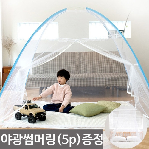이티앤 캐노피 원형 모기장60x250x1200cm 1개+야광썸머링 5개