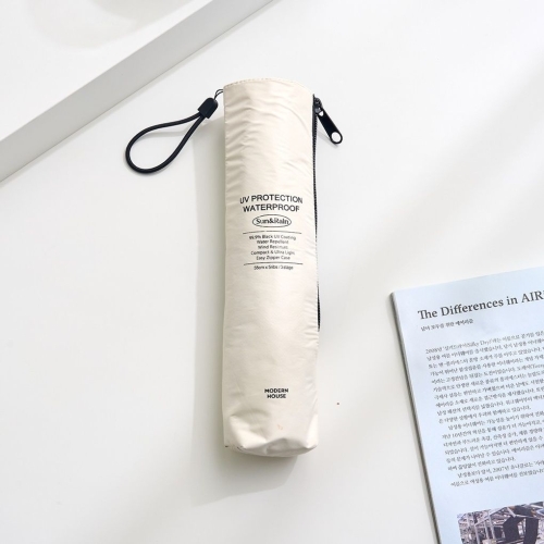 모던하우스 UV 99 발수 3단 경량 우양산 아이보리 슬림형 FS1325013_이미지