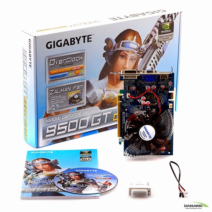 GIGABYTE 지포스 9500GT Ultra Durable2 Over DDR3 512MB 잘만AlCu_이미지