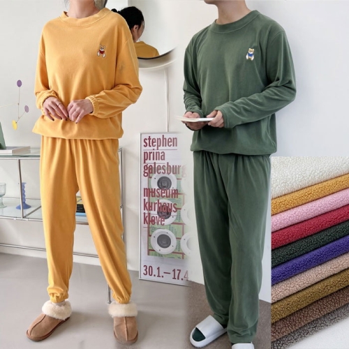 400969 여자 남자 수면 잠옷 겨울 울트라 털 겨울