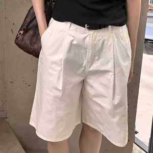 삐까삐까 여성 면100 핀턱 버뮤다 팬츠 데일리 여름 반바지 5부 하프팬츠 쇼츠 435686_이미지