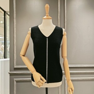 브이넥 민소매 니트 A43KPO500