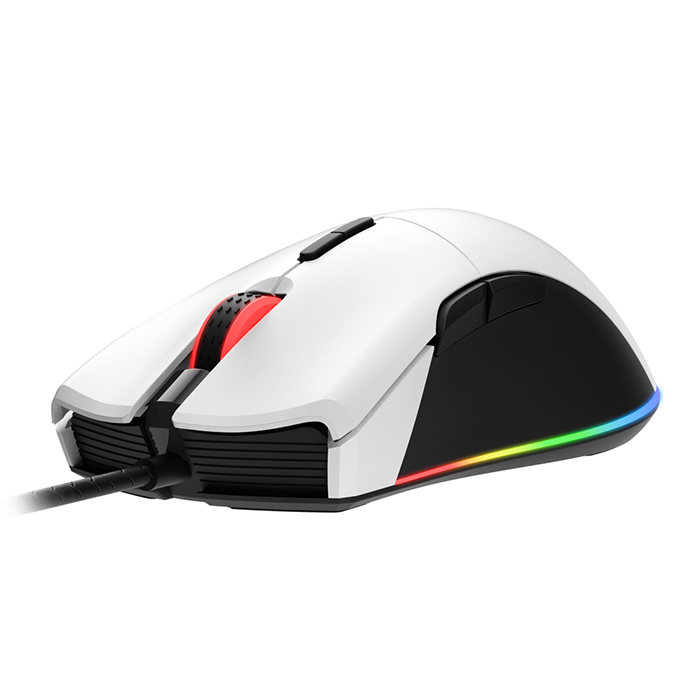 앱코 HACKER A230 3325 RGB 게이밍 마우스 (화이트)_이미지