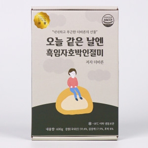 더바른 더바른떡 흑임자 호박인절미 600g