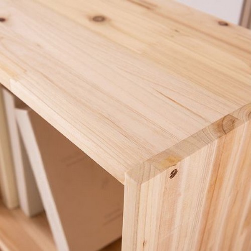 삼익가구 우디 삼나무 3단 원목 책장 1200_이미지