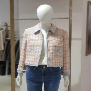 에꼴드파리 라인 배색 트위드 재킷 14ZRB42WJAM14Z