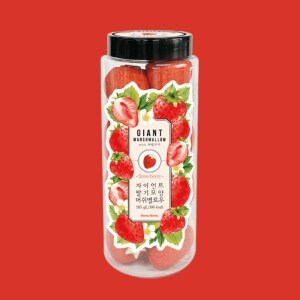 위니비니 딸기젤리 285g 1개 자이언트딸기모양머쉬멜로우패키지