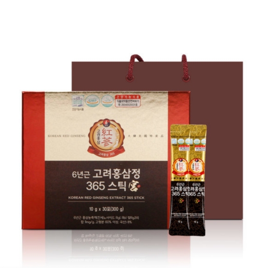 정원삼 6년근 고려홍삼정 365 스틱 궁 10g 30포