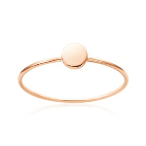 비앤비골드 14K 미니 원형 각인 커스텀 텐션링 반지 NPR41944