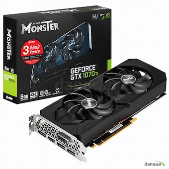 이엠텍 HV 지포스 <b>GTX1070</b> Ti BLACK MONSTER D5 8GB