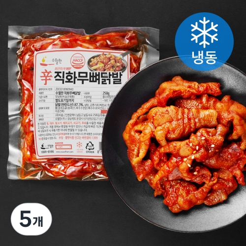 수월한 직화 무뼈 닭발 250g (5개)_이미지