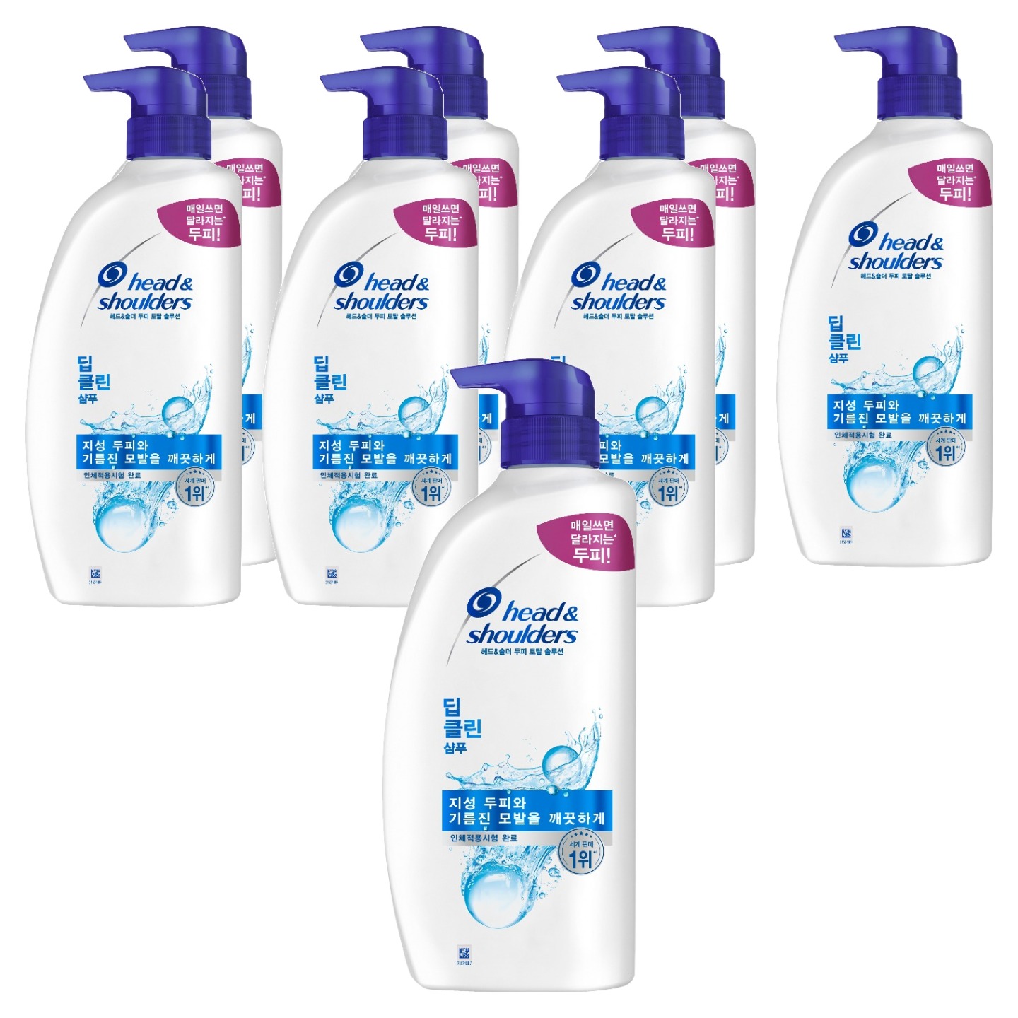 헤드앤숄더 딥 클린 샴푸 850ml (8개)_이미지