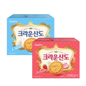크라운제과 크라운 크라운 산도 딸기 161g 5개