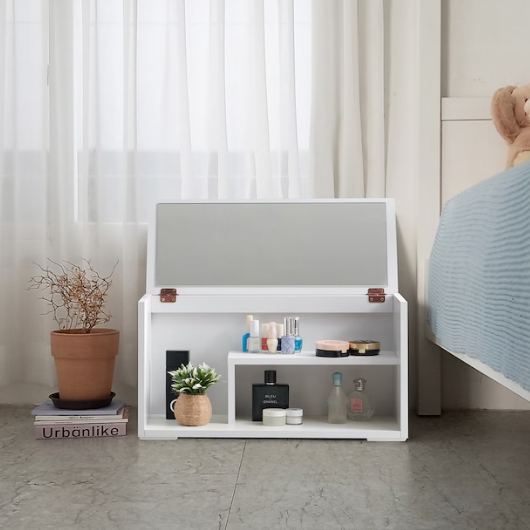 홈퍼니  프리첼 오픈 일반형 미니 좌식 화장대 600