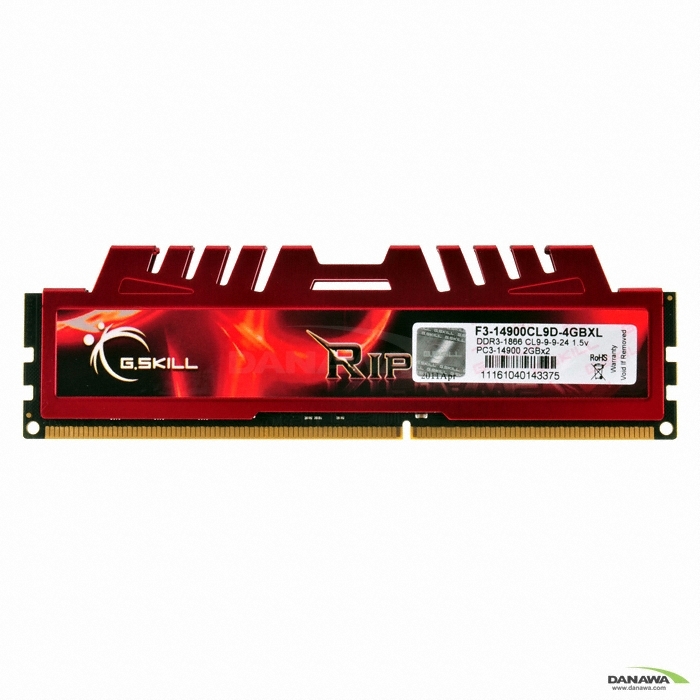 G.SKILL DDR3-1866 CL9 RIPJAWS XL 패키지 병행수입 (4GB(2Gx2))_이미지