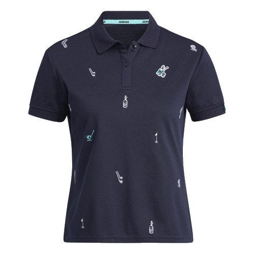 아디다스골프 에어로레디 플레이 그린 그래픽 폴로 셔츠 HA0183_이미지