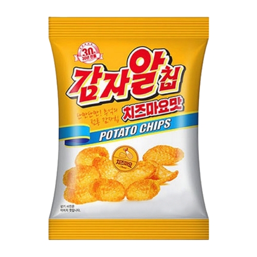 영양제과 감자알칩 치즈마요맛 카사바칩 불량식품 스윙칩 24g (20개)_이미지