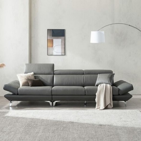 BIF보루네오 디에르 노이스 천연통가죽 소파 3.5인용 (스툴별도)_이미지