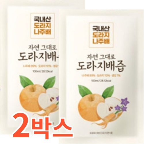 자연식품 자연그대로 도라지배즙 100ml 30포 (2개)
