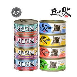  바이캣 묘한맛 참치+닭가슴살 캔 80g [24개]