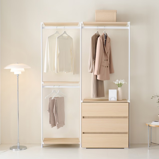 동서가구  커넥트 드레스룸 시스템 행거 B세트 1400