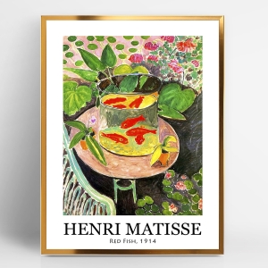 세잔느화실 알루미늄액자 마티스-17.붉은금붕어 26x21cm