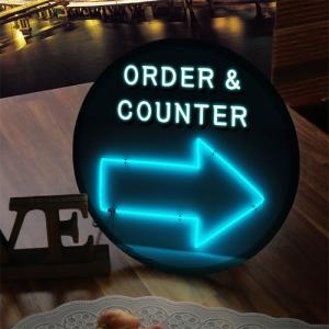 꾸밈 LED액자25R_네온글씨주문과계산_LED사인홍보조명무드등