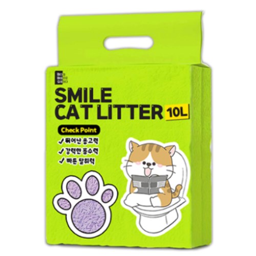 씨엔앨라이프 스마일 두부모래 라벤더향 10L