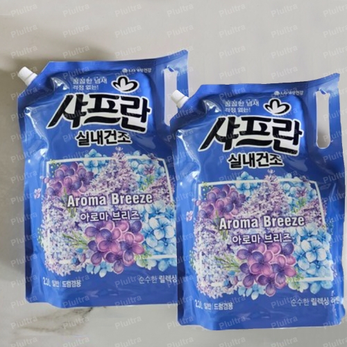 LG생활건강 샤프란 실내건조 아로마 브리즈 리필 2.3L (2개)