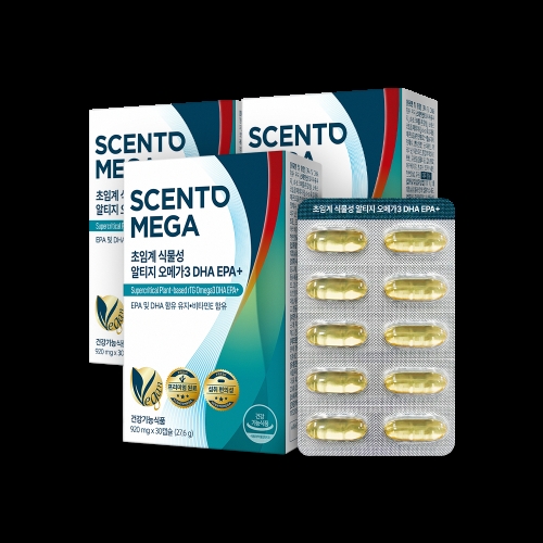 뉴트리원 센토메가 초임계 식물성 알티지 오메가3 DHA EPA+ 30캡슐 (3개)