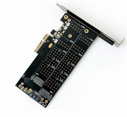 라이트컴 COMS <b>M.2</b> <b>to</b> <b>SATA</b> PCIe카드 (IB955)
