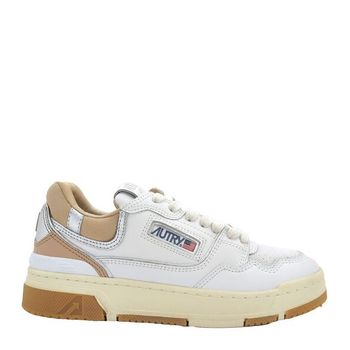 우먼 로우탑 레더 트레이너 스니커즈 Brand Size 35 US 5 ROLWMM23-MULT MAT WHT SIL