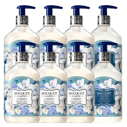 부케가르니 딥 퍼퓸 샴푸 클린솝 500ml 6개+트리트먼트 500ml 2개 8종세트