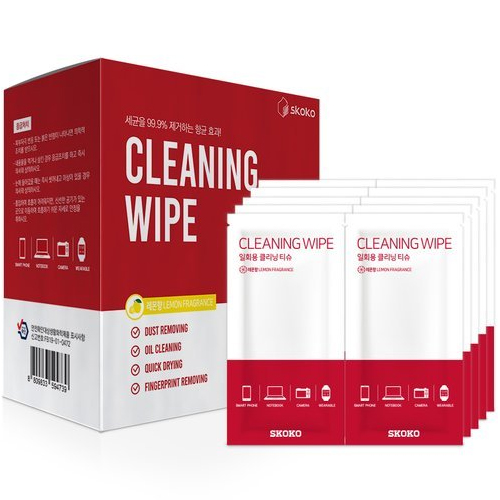 스코코 일회용 클리닝 티슈 (50매)