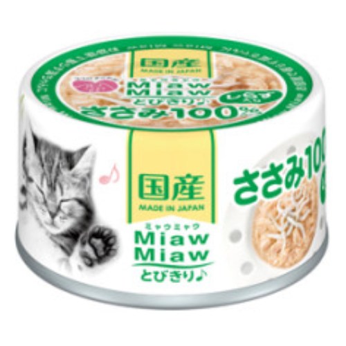 아이시아 먀우먀우 토비키리 치어가 들어간 닭가슴살 캔 MT-6 60g (24개)_이미지