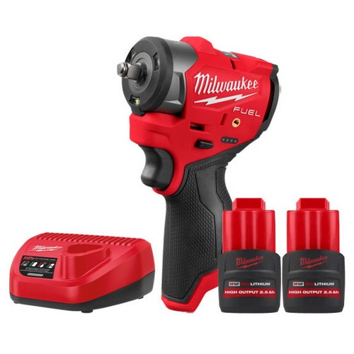 밀워키 M12 FSCIWF38 (2.5Ah, 배터리 2개)_이미지