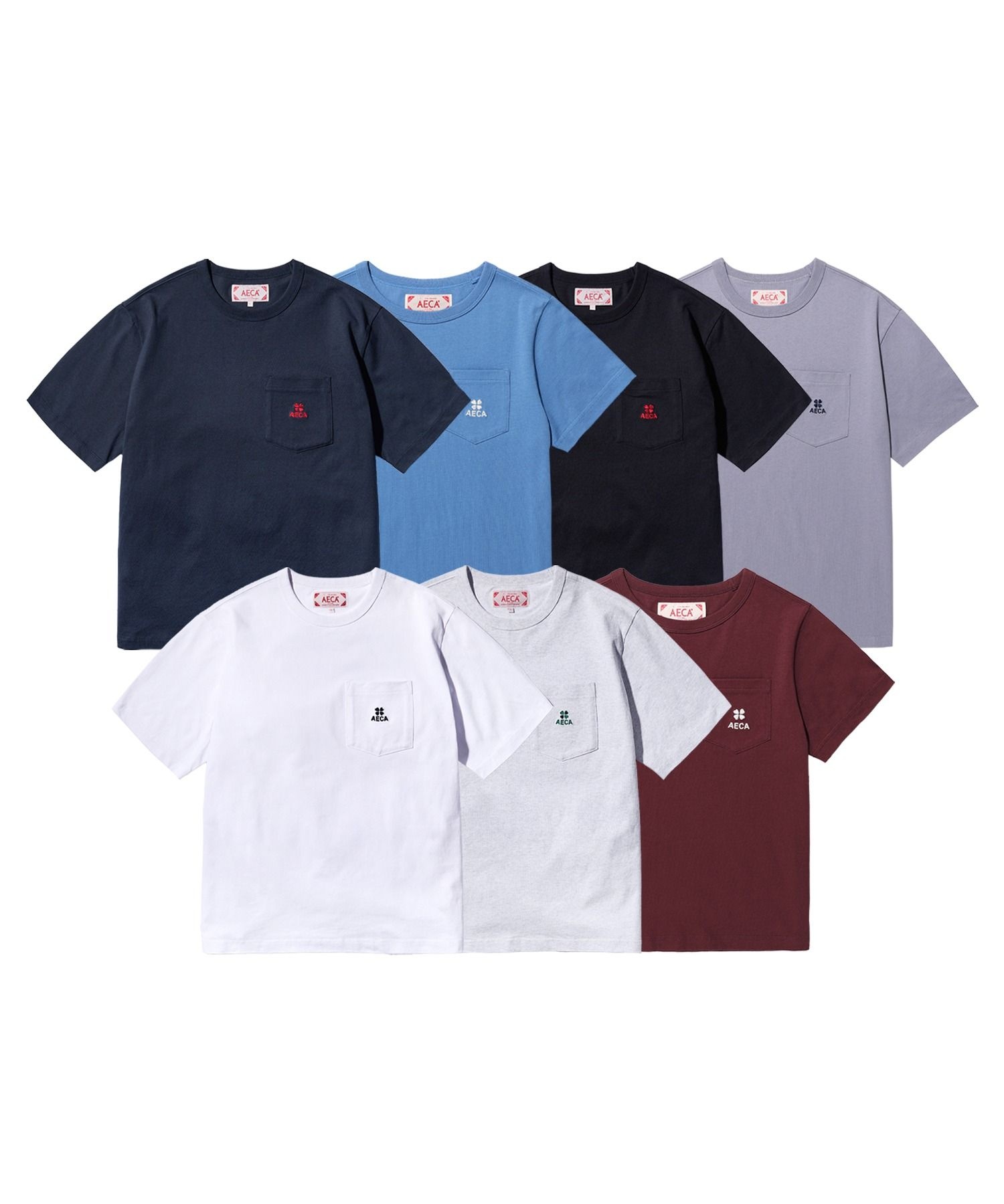 에이카화이트 Uni EVERYDAY AECA CLOVER POCKET TEE 7color AW2602TS12 154404_이미지