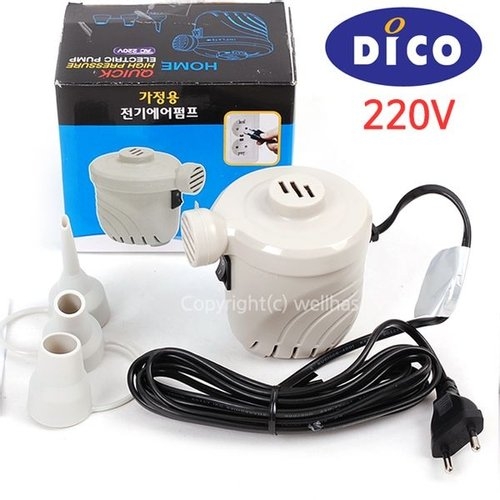 디코 가정용 전기에어펌프 220V 매트 튜브 공기주입