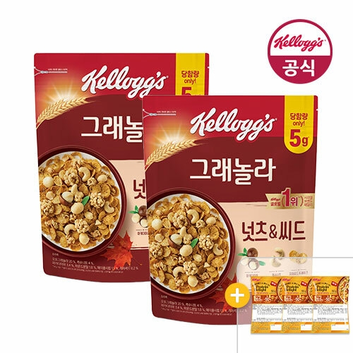 켈로그 카라멜 앤 피칸 프로틴 딜라이트 시리얼 350g (2개)_이미지