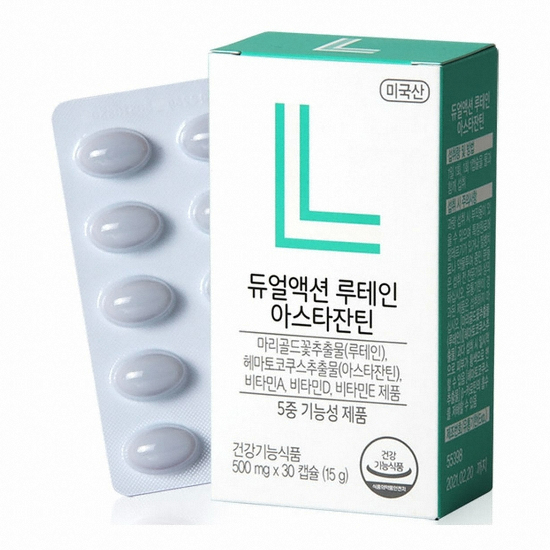 비타민하우스 듀얼액션 루테인 아스타잔틴 30캡슐 (4개)