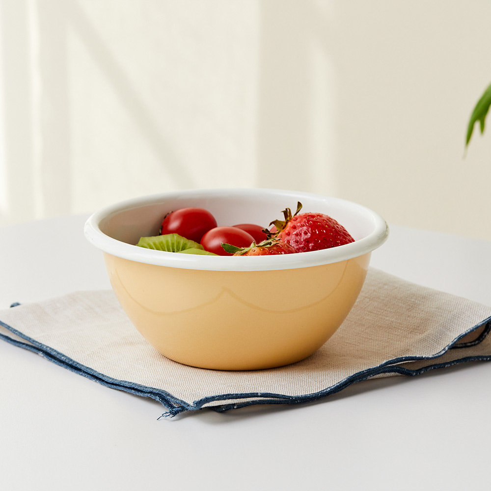 모던하우스 감성쿡 법랑 미니볼 옐로우_이미지